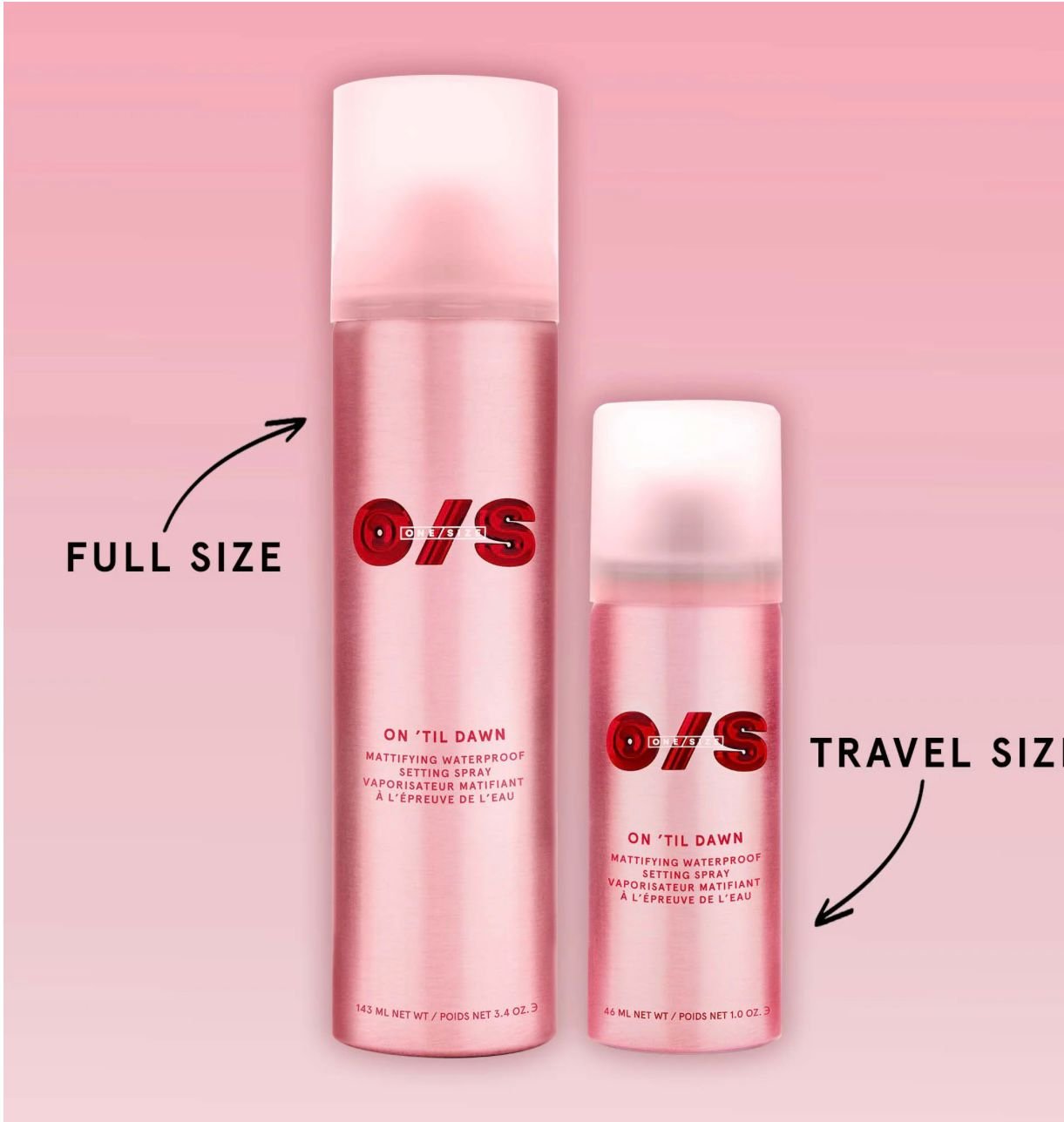 One Size On Till Dawn Mattifying Waterproof Setting Spray